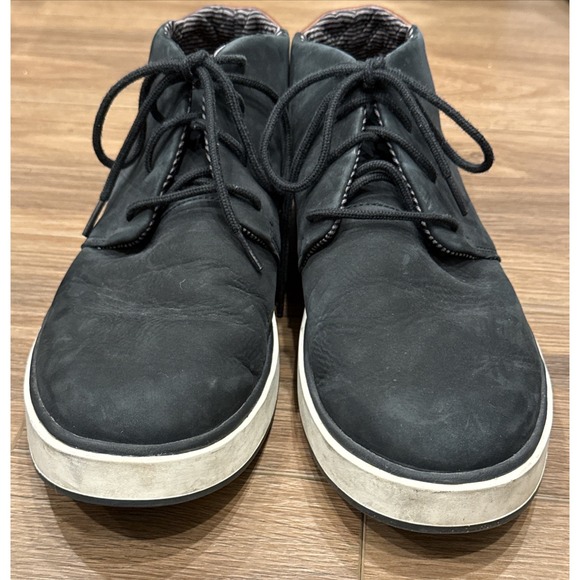 OluKai Papaku 'Ili mens Black Leather Chukka Boots Size 13 , EU 46, Classic, EUC - Picture 3 of 13